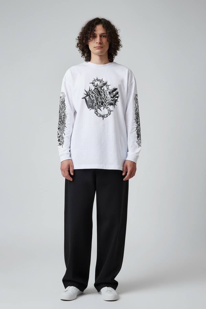 Лонгслів Hand and chains