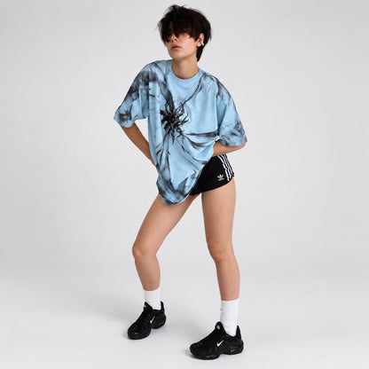 Кастомна світло-блакитна футболка BatCat BLUE ASH, спереду, oversize M